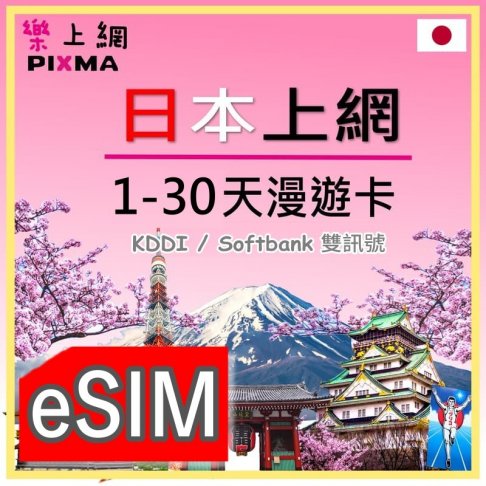 ■eSIM_日本1天~30天吃到飽(GM)■ 1